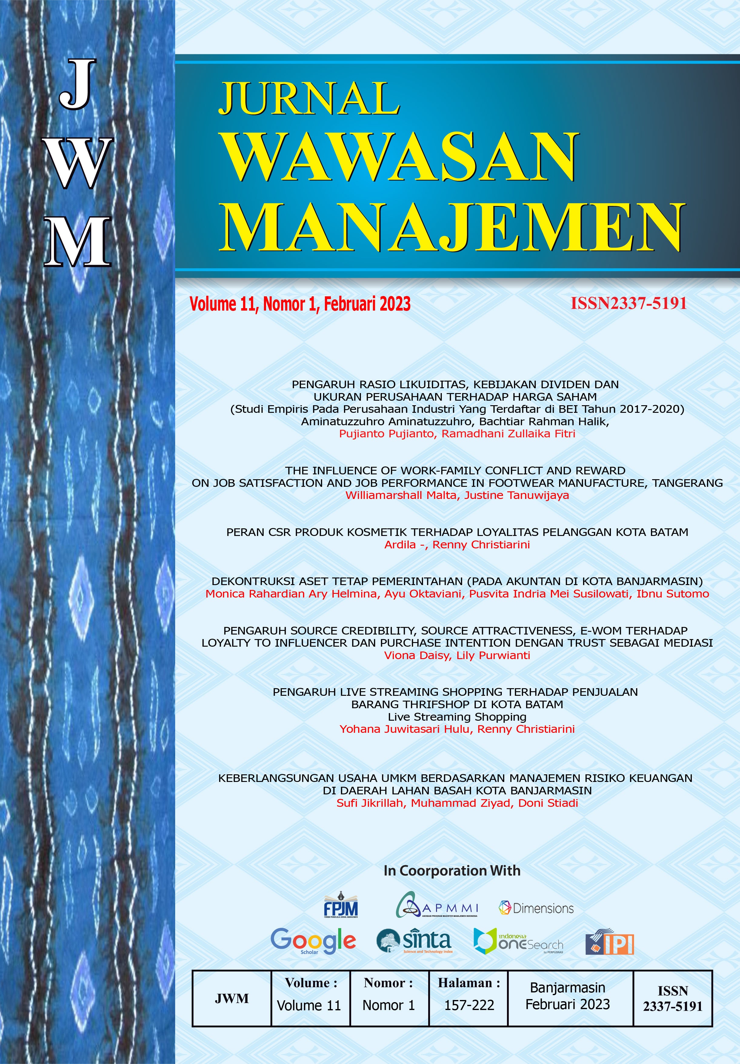 					View Vol. 11 No. 1 (2023)
				