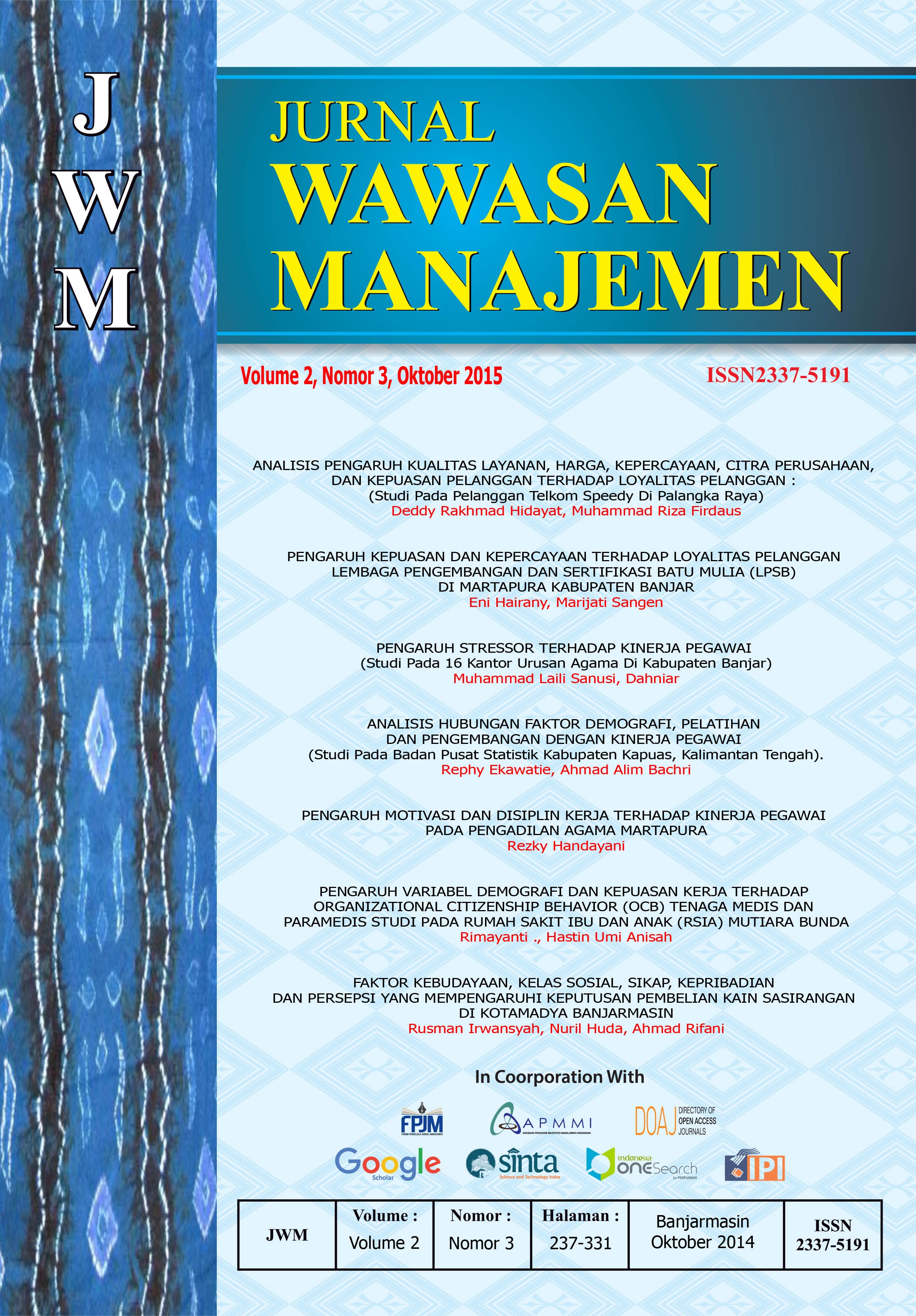 					View Vol. 2 No. 3 (2014)
				